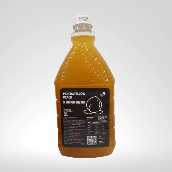2L水蜜桃黄桃复合果汁